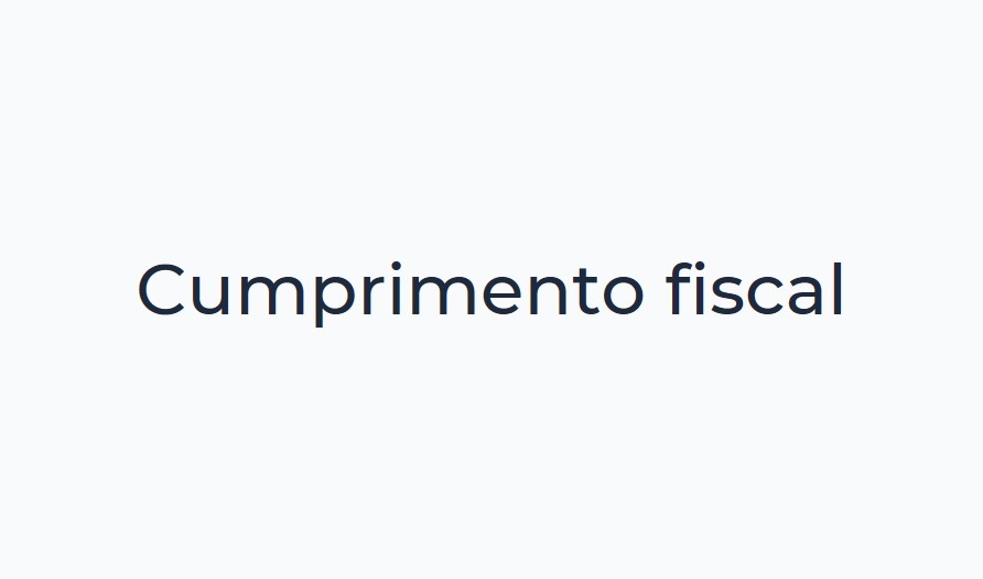 Cumprimento fiscal
