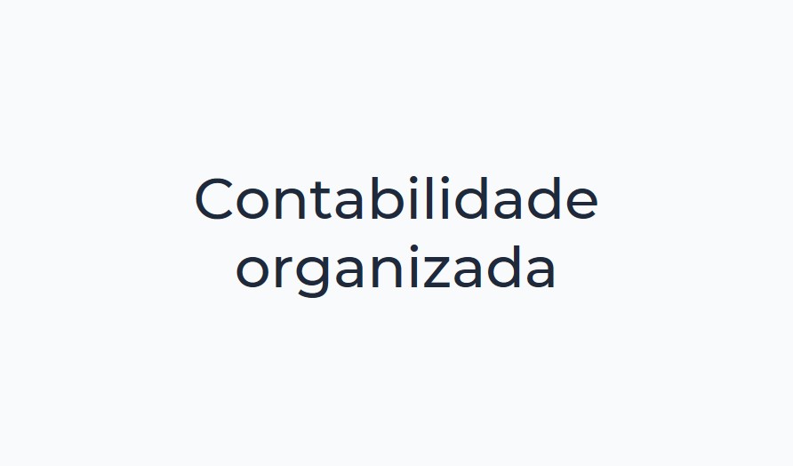 contabilidade organizada